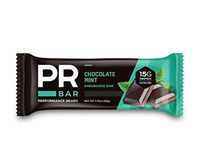 PR Bar | Chocolate Mint 15g Protein Bar | Energy Sustaining & Hunger Curbing | Whole Nutrition | On-the-Go Soy and Whey Protein Snack | Gluten-Free | 12 Pack