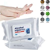 Alcohol Disinfectant Wipes (2 Packs, 100 Pcs),75% Alcohol Hand Wet Wipes Resin-Free Cleaning Hand Sterilizer