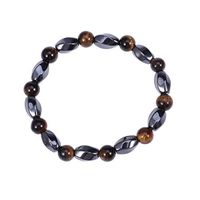 Milisten Magnetic Tiger Eye Stone Bracelet Hematite Bracelet Chakra Energy Beaded Bracelet for Women Gifts Men