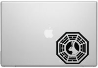 Lost Dharma Looking Glass Decal Sticker - Vinyl Decal for Cars, Macbooks, and Other Laptops
