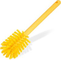 Carlisle 40000C04 Commercial Bottle Brush, Polyester Bristles, 12" Length, Yellow