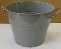 Metal 9-1/4" Water Bucket - Gray
