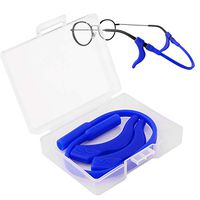Douper Anti-Slip Eyeglass Strap & Ear Lock Hook Kit for Kids Toddlers Soft Silica Gel Material (4 Random Colors)