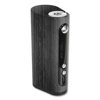 MightySkins Skin Compatible with Vape Forward Vapor Flask Stout 100W TC – Black Wood | Protective, Durable, and Unique Vinyl wrap Cover | Easy to Apply, Remove, and Change Styles | Made in The USA
