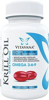 Vitavana Krill Oil Supplement, Supports Memory, Brain, Energy and Cardiovascular Health (60 Softgels)