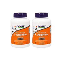 Now Foods L-Arginine 1000mg, 120 Tablets (2 Pack)