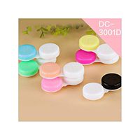 Transparent Simple Contact Lens case Lenses Container Material Box 20pcs/lot Random Color,Random