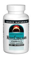 Source Naturals Methylcobalamin Vitamin B-12 5mg Cherry Flavored - 60 Tablets