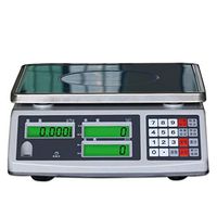 ZYY Digital Electronic Scale, LCD Display Multifunction Food Computing Weight Shop Market 30kg/10G High-Precision (Size : 15kg/0.1g)