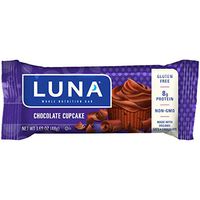 LUNA BAR - Gluten Free Bars - Chocolate Cupcake - (1.69 Ounce Snack Bars, 15 Count)