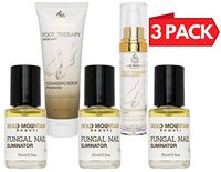 Nail & Toenail Fungus Treatment - Fungal Nail Eliminator with Tolnaftate formulated by Physician to Cure Athlete's Foot Therapy & Infected Toe Nails Fungus, Best Anti-fungal (3 Pack + 2 Free Gifts)