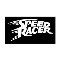 Speed Racer 80'S Cartoon Series Title Logo Vinyl Stickers Symbol 6" Decorative DIE Cut Decal for Cars Tablets LAPTOPS Skateboard - White Color