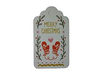 100PCS Christmas Gift Tags Labels for Gifts Present/Wrapping Paper Decorations (Merry Christmas)