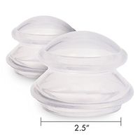 Cupping Therapy Massage Sets - Silicone Vacuum Suction Cups for Joint & Muscle Pain Relief - Best Chinese Cup Set for Anti Cellulite, Trigger Point, Deep Tissue Myofascial Release, Large Size Pair