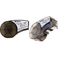 Brady M21-750-499 16' Length, 0.75" Width, B-499 Nylon Cloth, Black On White Label for BMP
