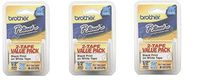 Brother Printer P-Touch M2312PK M Series Tape Cartridges for P-Touch Labelers, 1/2w, Black on White, 2/Pack (BRTM2312PK) (3, design 1)