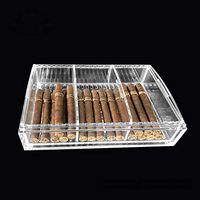 Acrylic Cigar Humidor Box, Sealed Insect-Proof Large-Capacity Cigar Box Cuban Cigar Smoking Set