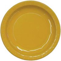 7" Yellow paper plates (16)