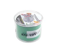 SPO-LUV Kinesiology Tape in RE-USABLE DISPENSER CASE, 2" X 16.4' Uncut Elastic Sports Athletic Tape, FDA and CE approved, Best Waterproof Muscle Support Adhesive, Physiotherapy Therapeutic Aid (Green)