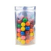 AwePackage Clear White Resealable Smell Proof Foil Pouch Bag - Airtight Zipper (50, 5 x 8-1/4 (Half))