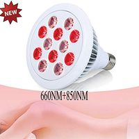 Enwepoeo Red Light Therapy Bulb, LED Physiotherapy Lamp with Improve Sleep Blood Circulation Back Shoulder Finger Pain Home 24W