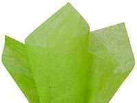 Pack Of 100, Solid Apple Green Non-Woven Fiber Tissue Sheets 20" x 26" Reusable & 100% Polyester