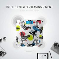 LYAOE Bluetooth Body Fat Scale Fun Butterfly Kite Texture Blotter Smart Wireless Scale with LCD Display Measuring Body Weight Bmi and Health Digital Scale