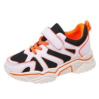 residentD 4.5-12Y 2019 Autumn Winter New Children Shoes Sneakers Kids Shoes Fashion Sport Running Mesh Child Shoes for Girls Boys (Age:8.5-9Years, Orange)