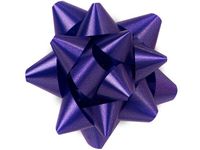 Purple Medium Star Gift Bows (48 Pack ) 3-1/2"