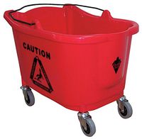 Mop Bucket, 8-3/4 gal, Red