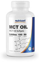 Nutricost MCT Oil Softgels 1000mg, 150 SFG (3,000mg Serv) - Great for Keto, Ketosis, and Ketogenic Diets