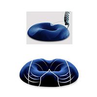 BIHIKI Hemorrhoid Cushion,Medical Seat Pain Relief Hemmoroid Treatment, Bed Sores, Prostate, Coccyx,Sciatica,Pregnancy,Sciatica,Tailbone Pain (Navy)