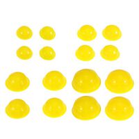 Artibetter 12Pcs Cupping Therapy Set Chinese Silicone Massage Cupping Therapy Sets Vacuum Suction Cup (Yellow)