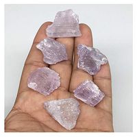 54.6g, 20mm - 29mm, 6pcs, Natural Gemmy Rough Lavender Pink Kunzite Crystal Spodumene, Healing Crystal, Chakra, Reiki, KUN81