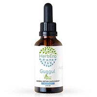 Guggul A60 Alcohol Herbal Extract Tincture, Super-Concentrated Organic Guggul (Commiphora Mukul) Dried Gum (2 fl oz)