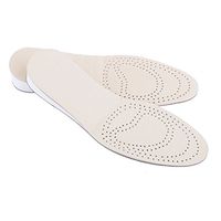 Tinksky Height Increase Taller Men 2.5CM Double PU Height Increase Shoe Insoles Pads Mats