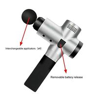 Massage Device 4 Types Massage Gun Muscle Massager Professional Personal Handheld Electric Body Massager Massage Heads for Relieving Muscle Pain Soreness and Stiffness