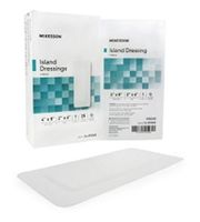 MCKESSON Adhesive Island Dressing McKesson Polypropylene / Rayon 4 X 8" Rectangle White (#16-89048, Sold Per Box)