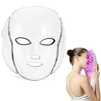 Enshey 7 Colors LED Light Photon Facial Skin Rejuvenation Electric Anti-Aging Face Neck Light Therapy Beauty Skin Care Tool