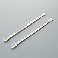 XIURONG Environment-Friendly Pla Stirrer With 1-Off Coffee Spoon Long Handle Plastic Spoon For Milk Tea Beverage Stirring Spoon (100)