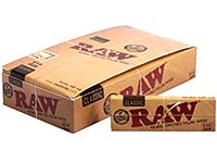 Raw Unrefined Classic 1.25 1 1/4 Size Cigarette Rolling Papers Full Box of 24 Packs