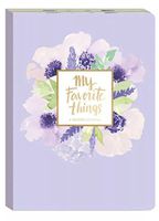 Punch Studio Favorite Things Guided Soft Cover Journal, Lavender Floral 75919