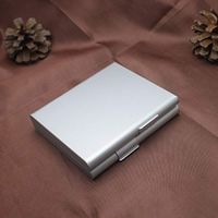 ALHJ Cigarette Case,Lightweight Men's and Women's Universal Double Open Cigarettes Box,Can Hold 20 Cigarettes,Ideal Business Gift for Smokers,D