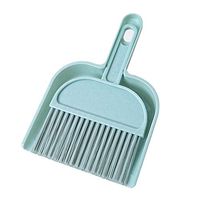 Kukakoo Household Hand Tool，Handware Tool,2Pcs Desktop Sweep Cleaning Dust Brush Broom Dustpan Table Corner Besom Cleaner Blue 2pcs