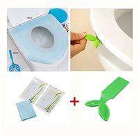 MAXGOODS 20-Pack Disposable Paper Toilet Seat Covers,WITH a FREE Leaf Shape Toilet Seat Handle
