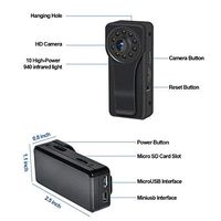 Mini Hidden Spy Camera, Ruidla WiFi Camera Body Camera Night Vision Motion Detection 1080P HD Security Monitoring Nanny Cam For Baby Home, 170 Degree Wide View Angle, Fit for Indoor & Outdoor