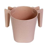Ybm Home Plastic Square Wash Cup Ba154 (Beige with Dots, 1)