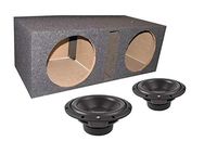 2) Rockford Fosgate R2D4-10 10" 1000 Watt 4-Ohm Subwoofers + Dual 10" Enclosure