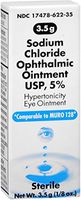 Akorn Sodium Chloride Ointment 3.50 g (Pack of 12)