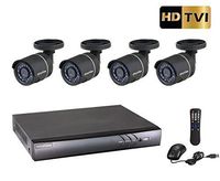 LaView 4 Channel 1080P / 720P HD DVR Surveillance System with 1TB HDD and 4 HD 720P Night Vision Outdoor Bullet Security Cameras, Remote View Ready, LV-KH944FT4A8-T1
